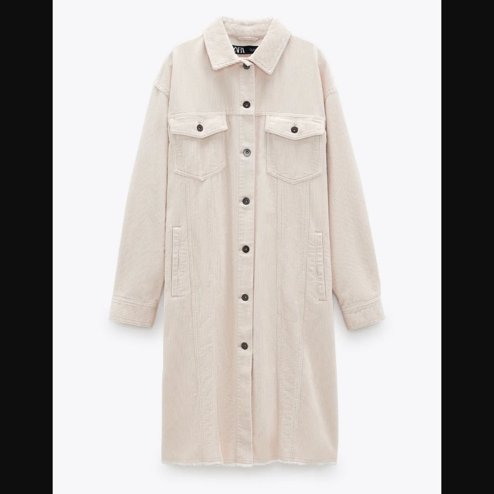 NEW ZARA CORDUROY Shirt Jacket